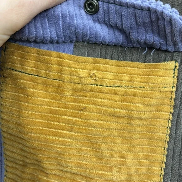 Urban Outfitters Ryder Color Blocked Corduroy Zip Jacket - Sold Out - Picture 9 of 11
